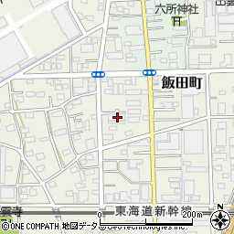 静岡県浜松市中央区飯田町175周辺の地図