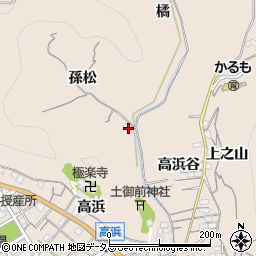 愛知県知多郡南知多町豊浜孫松32周辺の地図