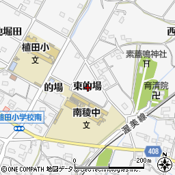 愛知県豊橋市植田町東的場周辺の地図