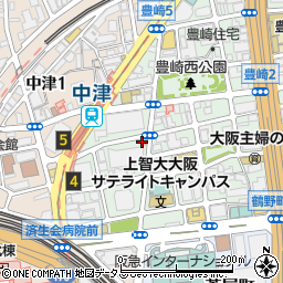 ファミリーマート豊崎三丁目店周辺の地図