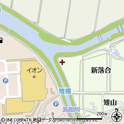 愛知県豊橋市畑ケ田町落合周辺の地図