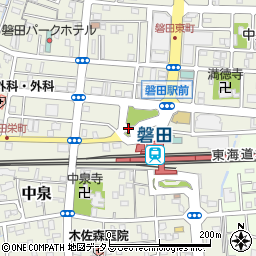 磐田駅前周辺の地図