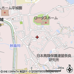奈良県奈良市西平城山町周辺の地図