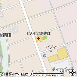 静岡県袋井市浅岡447周辺の地図