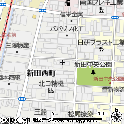 中央紙器株式会社　西町工場周辺の地図