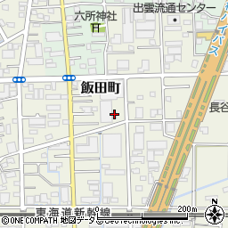 静岡県浜松市中央区飯田町185周辺の地図