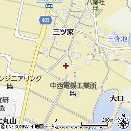 愛知県豊橋市三弥町周辺の地図