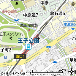 ぽーと 王子公園周辺の地図