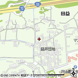 岡山県岡山市北区田益1199周辺の地図