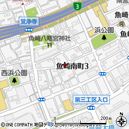 兵庫県神戸市東灘区魚崎南町周辺の地図