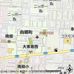 大阪府大東市南郷町13周辺の地図