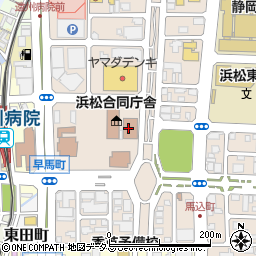 静岡家庭裁判所浜松支部周辺の地図