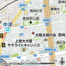 岐阜グランドホテル　大阪案内所周辺の地図
