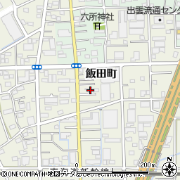 静岡県浜松市中央区飯田町187周辺の地図