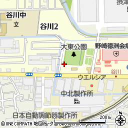 大東公園トイレ周辺の地図