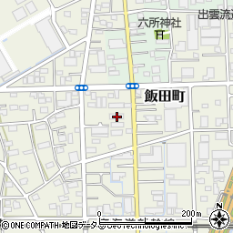 静岡県浜松市中央区飯田町173周辺の地図