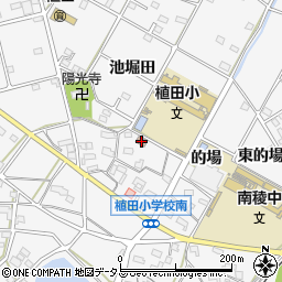 豊橋市植田校区市民館周辺の地図