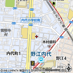 大阪府大阪市都島区内代町2丁目5周辺の地図