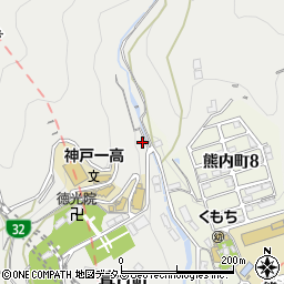 兵庫県神戸市中央区葺合町周辺の地図