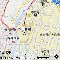 大阪市立茨田北中学校周辺の地図