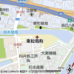 兵庫県尼崎市東松島町周辺の地図