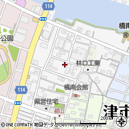 三重県津市船頭町津興周辺の地図