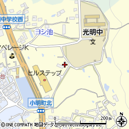 奈良県生駒市小明町98周辺の地図