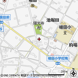愛知県豊橋市植田町池下70周辺の地図