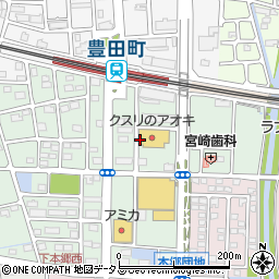 静岡県磐田市上本郷周辺の地図