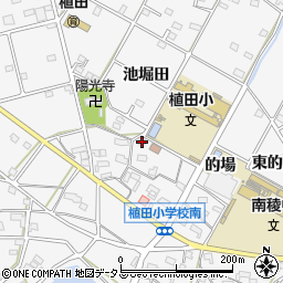 愛知県豊橋市植田町池下64周辺の地図