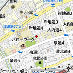 神戸大内二号社宅周辺の地図