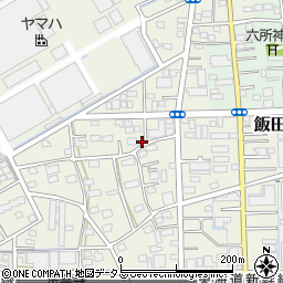 静岡県浜松市中央区飯田町108周辺の地図