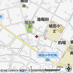 愛知県豊橋市植田町池下72周辺の地図