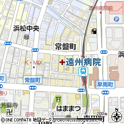 静岡県浜松市中央区常盤町周辺の地図