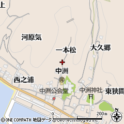 愛知県知多郡南知多町豊浜一本松周辺の地図
