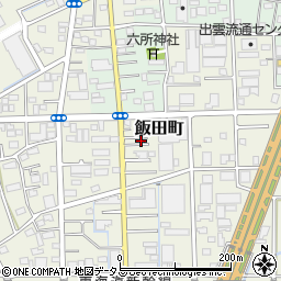 静岡県浜松市中央区飯田町188周辺の地図