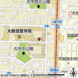 大阪信愛学院短期大学　城東キャンパス周辺の地図