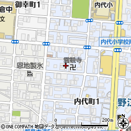 大阪府大阪市都島区内代町2丁目1周辺の地図