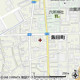 静岡県浜松市中央区飯田町168周辺の地図