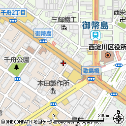 京都銀行歌島橋支店周辺の地図