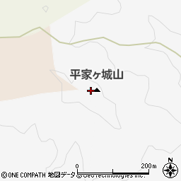 平家ケ城山周辺の地図