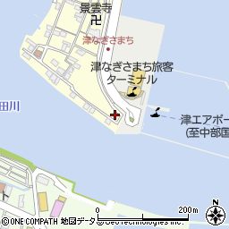 贄埼灯台周辺の地図