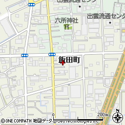 静岡県浜松市中央区飯田町191周辺の地図