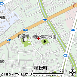 静岡県浜松市中央区植松町69周辺の地図