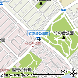 竹の台公園前周辺の地図
