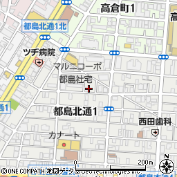 都島彫工社周辺の地図