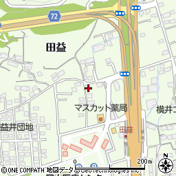 岡山県岡山市北区田益1287周辺の地図