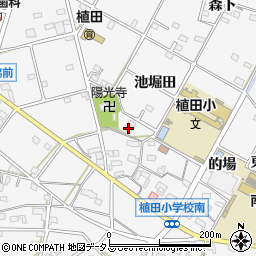愛知県豊橋市植田町池下66周辺の地図