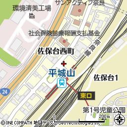 平城山駅前郵便局 ＡＴＭ周辺の地図