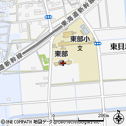 静岡県磐田市東貝塚205周辺の地図